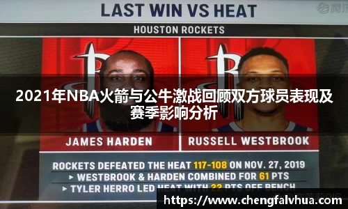 2021年NBA火箭与公牛激战回顾双方球员表现及赛季影响分析